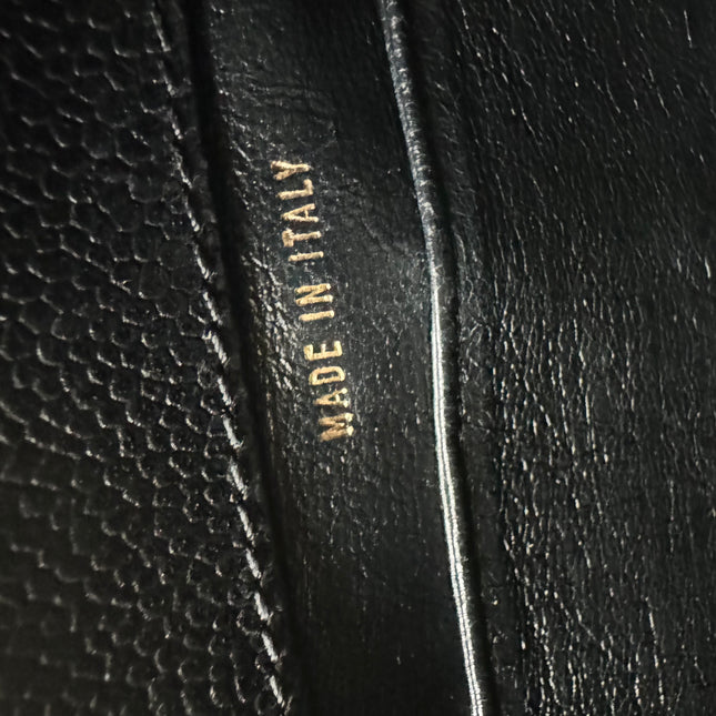Chanel Kelly Top Handle Bag Black Caviar Leather, 2000-2002