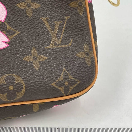 Louis Vuitton x Takashi Murakami Cherry Blossom on Brown Monogram Pochette Accessoire