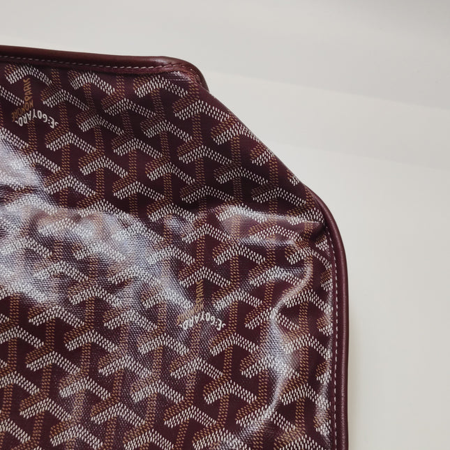 Goyard Anjou PM Medium Tote Burgundy Reversible Leather Lining