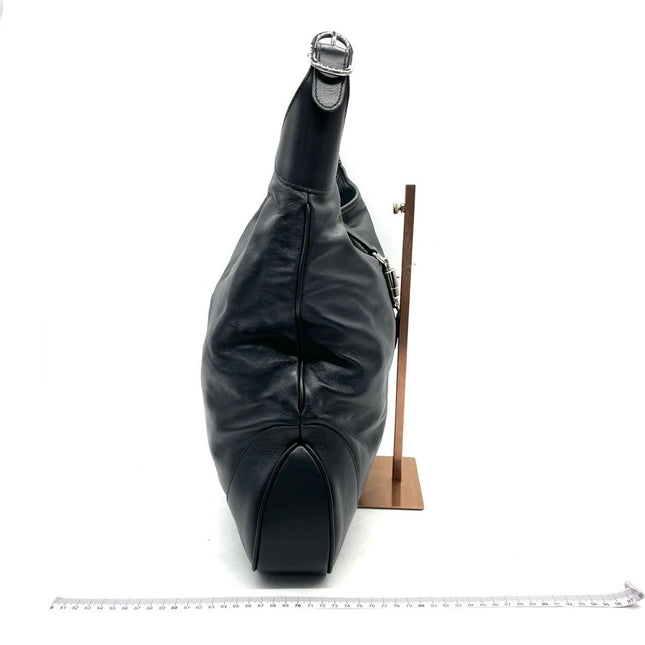 Gucci Jackie 1961 Large Black Calfskin Leather With Long Strap