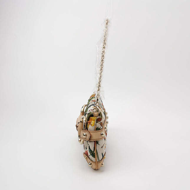 Gucci Horsebit 1955 Small Chain Bag Limited Edition Floral Print Canvas