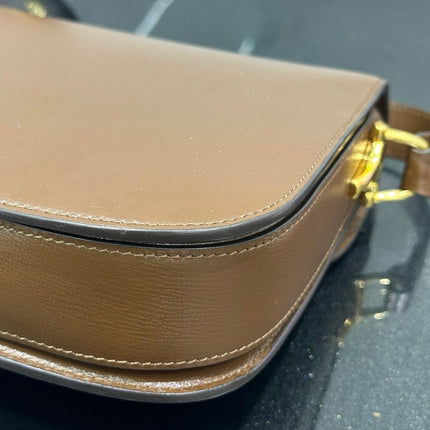 Sold Gucci 1955 Horsebit Shoulder Bag Caramel Brown Small Leather