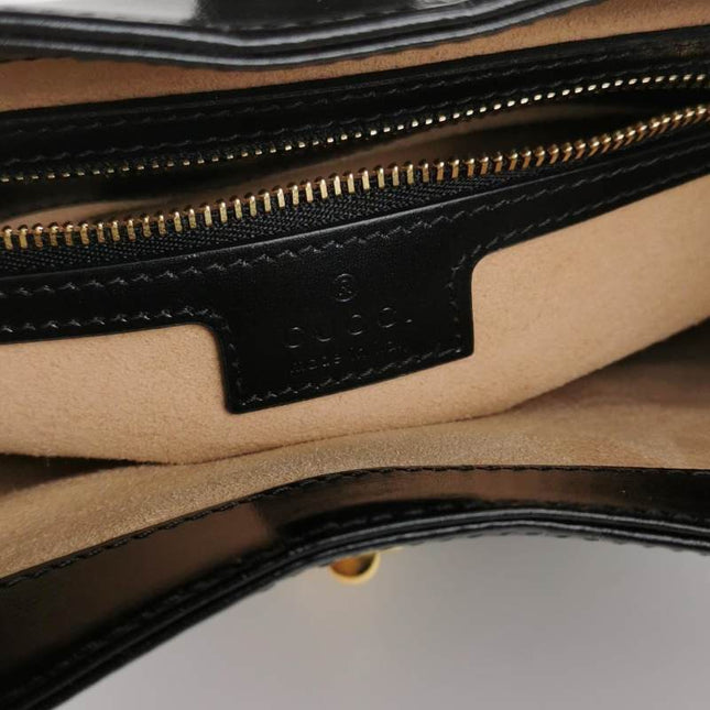 Sold Gucci Jackie 1961 Black Leather Bag Small with Adjustable Strap