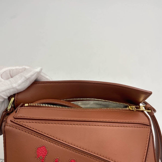 Loewe x Howl's Moving Castle Studio Ghibli Collection Puzzle Calcifer Mini Tan Brown