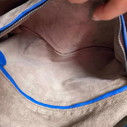 Bottega Veneta Hobo Bag Lambskin leather Royal Blue Medium 45cm