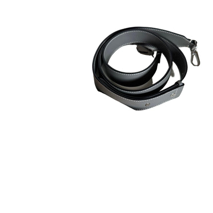 Goyard Ambassade Document Case Small 35cm Handbag Grey Canvas Leather Silver Hardware