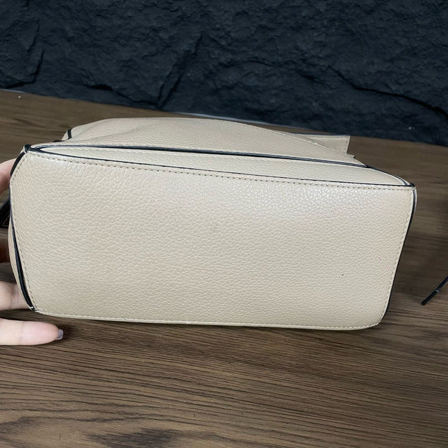 Loewe Puzzle Small Sand Beige Brown Strap Crossbody Bag
