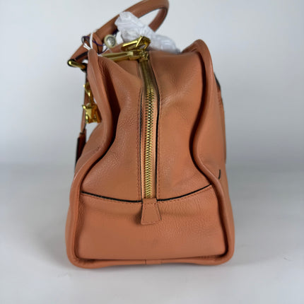Loewe Amazona Medium 36 Light Coral Leather With Strap Goat Animal Lock
