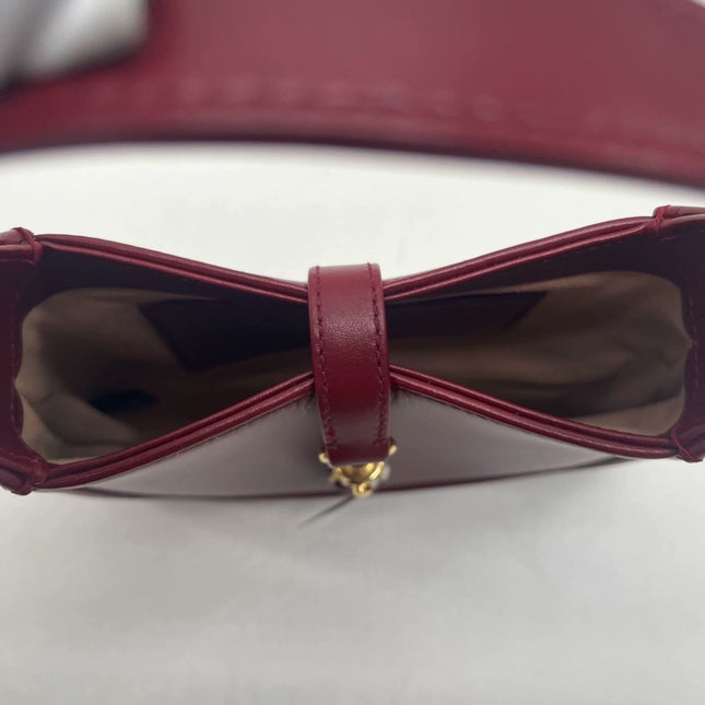Gucci Jackie 1961 Mini Red Burgundy Leather Bag