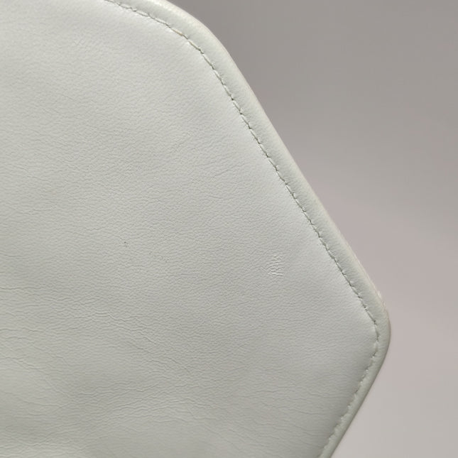 Chanel Diana CC Flap Bag Small Vintage White Lambskin Leather with 24k Gold HW, 1989-1991