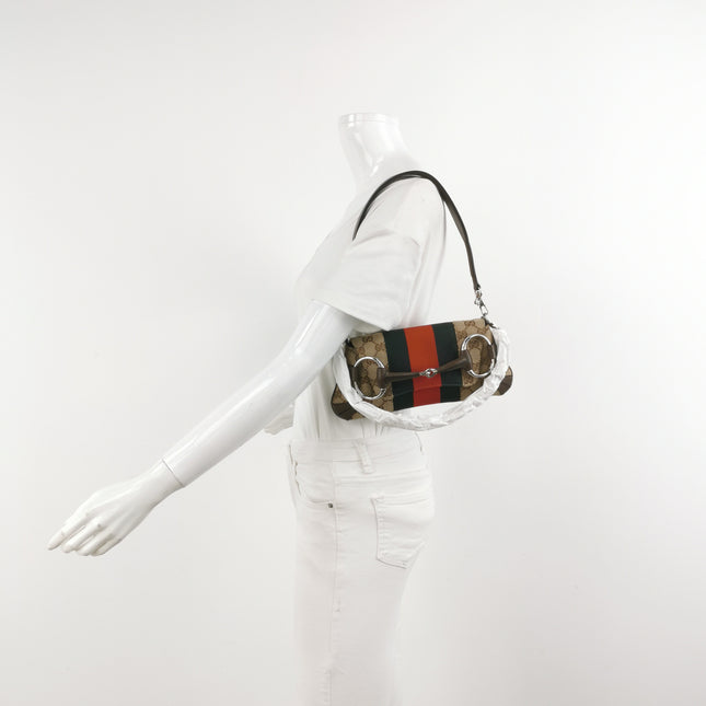 Gucci Horsebit 1955 Re-issue Chain Shoulder Bag Small Monogram