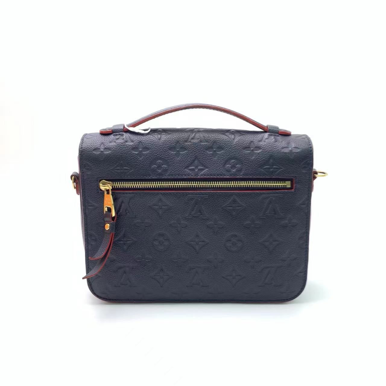 Louis Vuitton Pochette Métis Monogram Empreinte Leather Navy