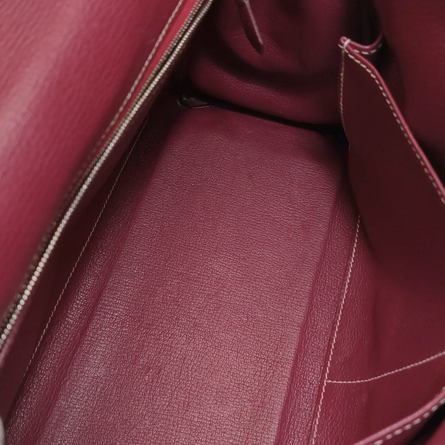 Hermes Kelly 32 Retourne E5 Rose Tyrien Pink Epsom Leather Palladium Hardware 2011