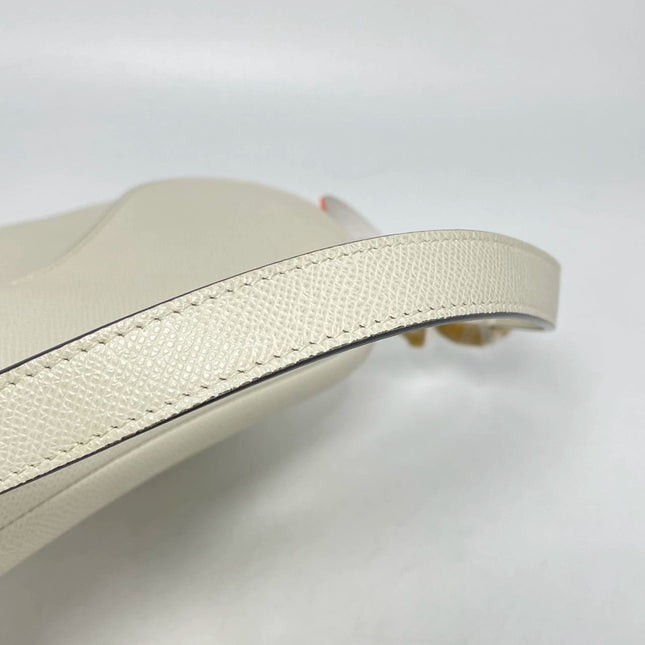 Sold Dior Saddle Medium 2020 Grained Leather Handbag White