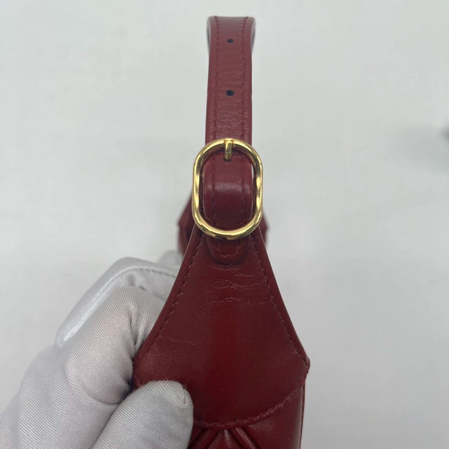 Gucci Jackie 1961 Mini Red Burgundy Leather Bag