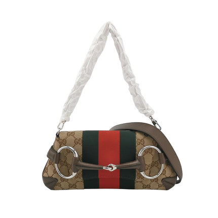 Gucci Horsebit 1955 Re-issue Chain Shoulder Bag Small Monogram-Luxbags