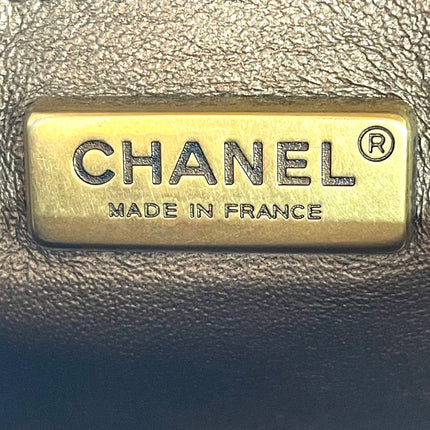 Chanel Paris Byzance Limited Edition Gold Caviar Leather Black Jewel Lock