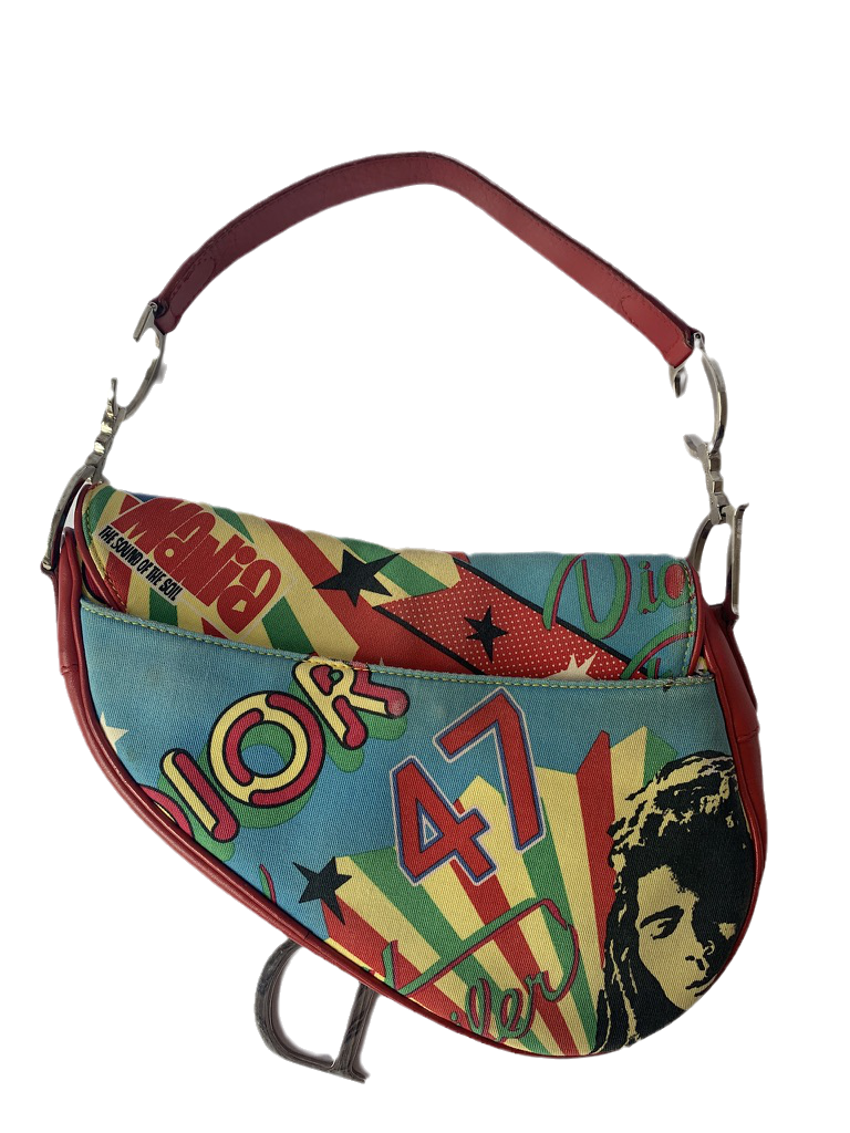 Sold Dior Saddle bag Bob Marley Design by John Galliano