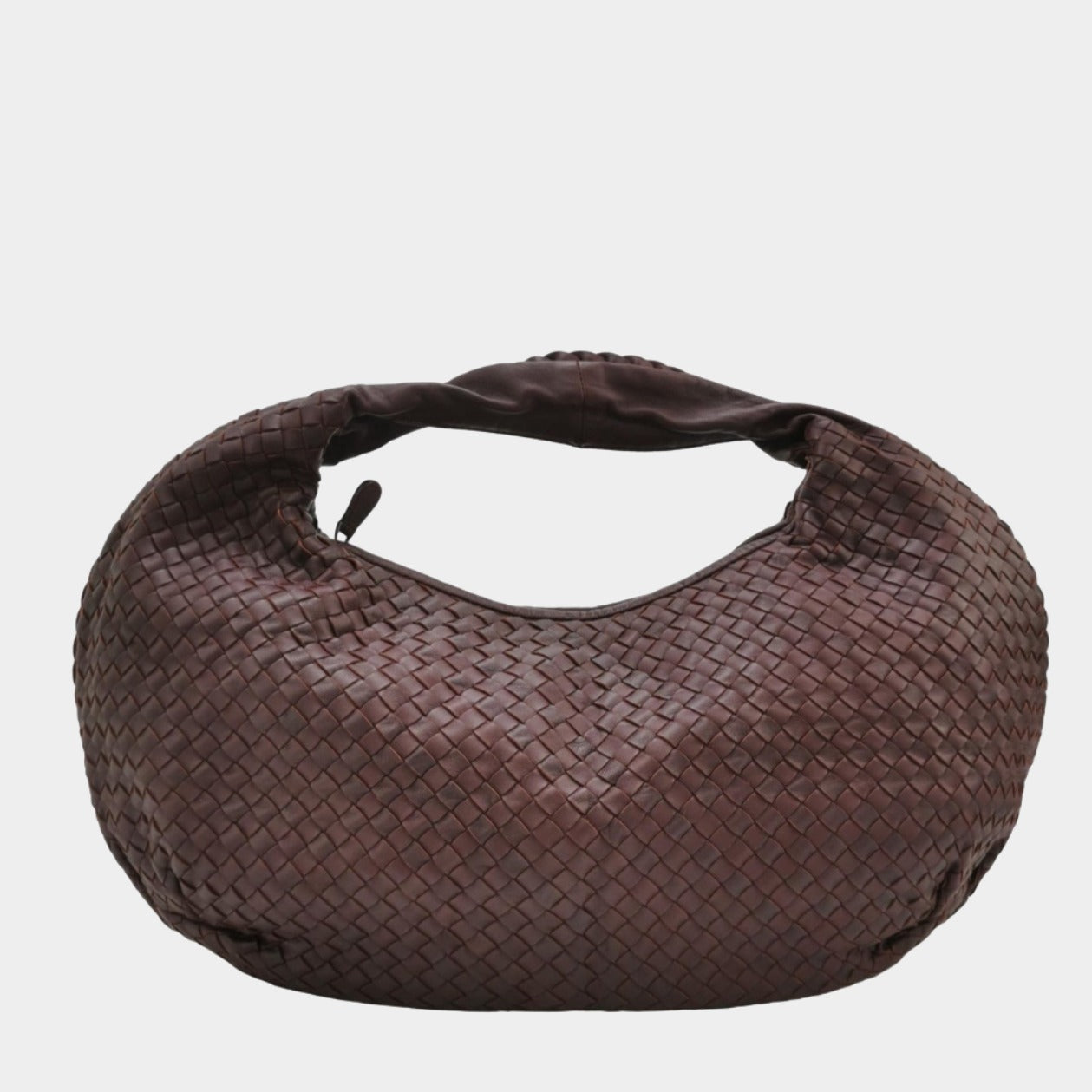 Bottega Veneta Belly Hobo Intrecciato Burgundy Nappa Leather Large 50cm-Luxbags