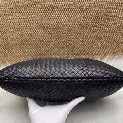 Bottega Veneta Veneta Hobo Black Leather Bag Large 48cm