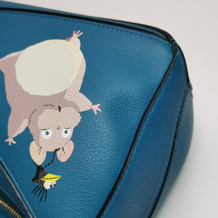 Loewe x Spirited Away Studio Ghibli Collection Puzzle Small Blue Crossbody Bag