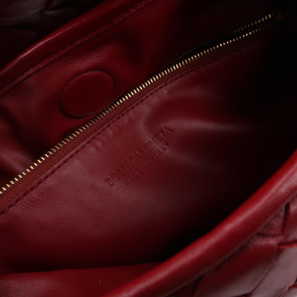 Bottega Veneta Hop Hobo Large Red Intrecciato Leather 45cm