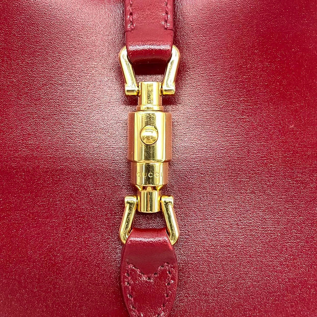 Gucci Jackie 1961 Mini Red Burgundy Leather Bag