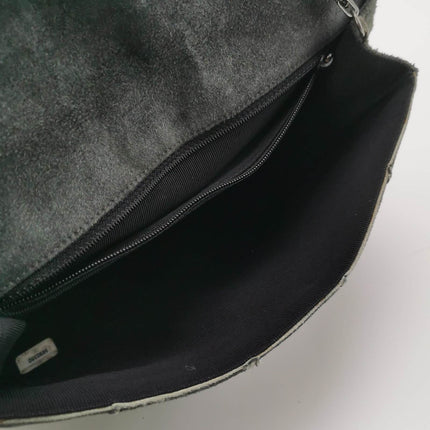Sold Chanel 2.55 Flap Bag Vintage Chocolate Bar 1997 Medium Suede Green