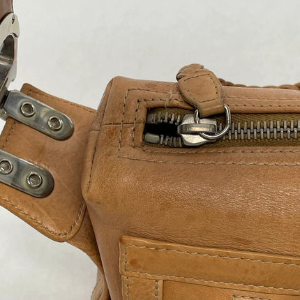 Dior Flight Medium Tan Brown Calfskin Leather Shoulder Bag