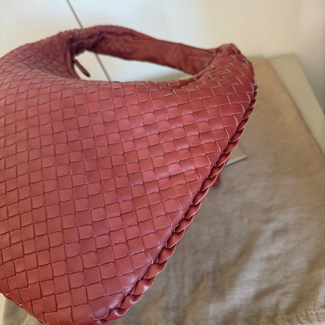 Bottega Veneta Hobo Bag leather Burgundy Medium 40cm