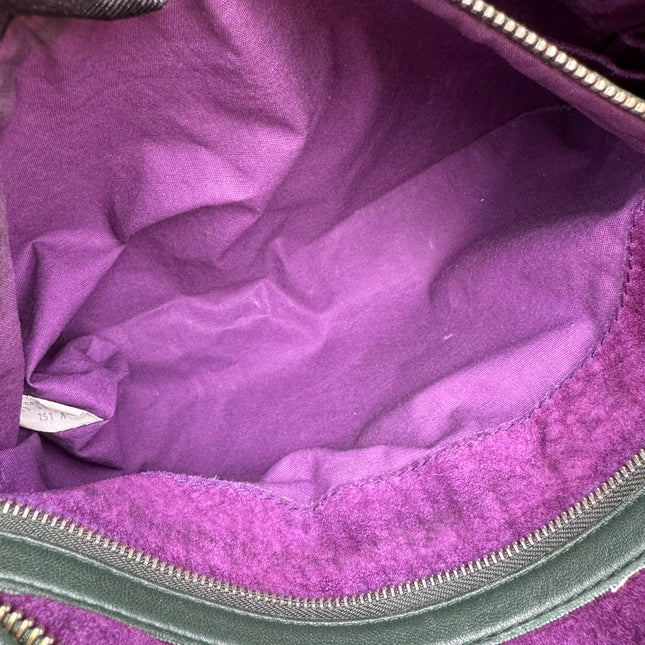 Sold Bottega Veneta Veneta Hobo Large Dark Green 47cm Lambskin Leather