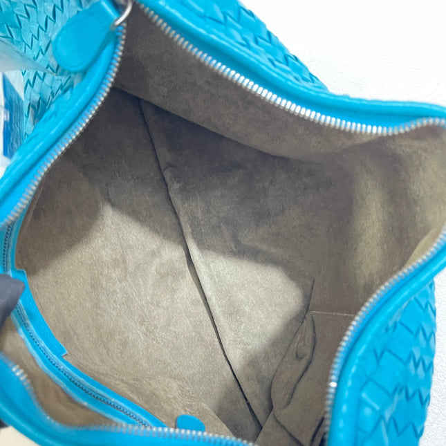 Sold Bottega Veneta Veneta Hobo Large Sky Blue Intrecciato Leather Bag 47cm