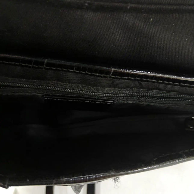 Sold Dior Saddle Vintage So Black Fabric and Patent Leather Shoulder Bag