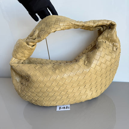 Bottega Veneta Jodie Small Lambskin Leather Beige Oats 36cm