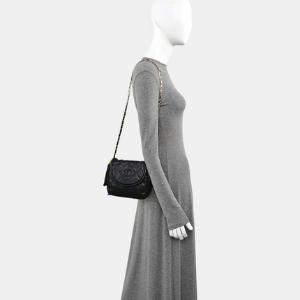 Chanel Vintage Mini CC Tassel Flap Bag Black Lambskin Matelasse Chain