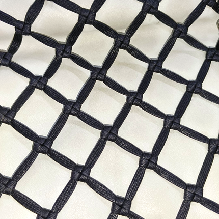 Chanel Lambskin Jumbo Canebiers Net Knots Flap White, 2011