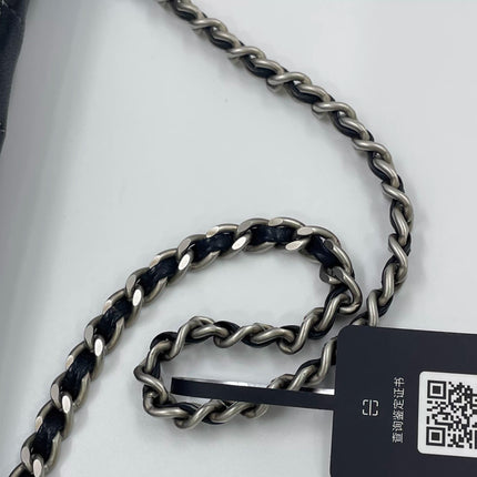 Chanel 2.55 Black Lambskin Square Stitching Shoulder Bag