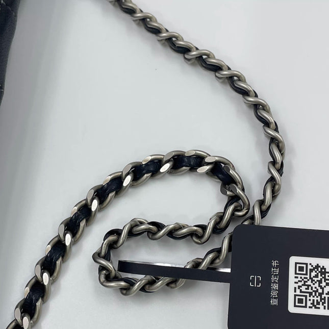 Chanel 2.55 Black Lambskin Square Stitching Shoulder Bag