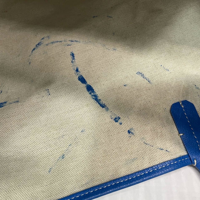 Sold Goyard Saint Louis GM Tote Large Blue 2014