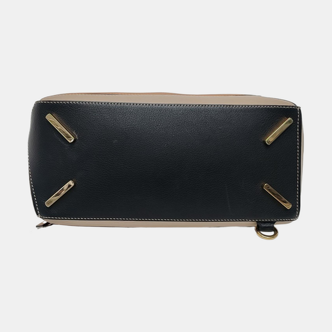 Loewe Puzzle Medium Tricolor Black Yellow Calfskin leather bag