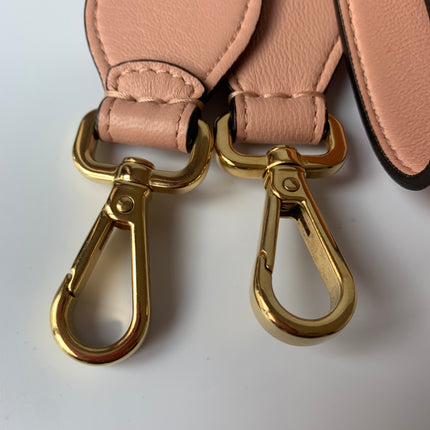 Sold FENDI Baguette Rosa Bourbon Pink Leather 3D FF Motif Crossbody bag