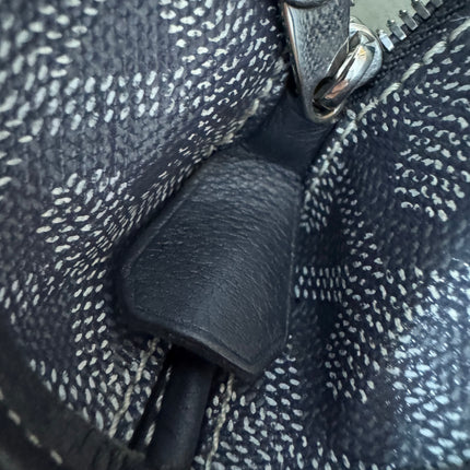 Goyard Artois PM Small/Medium Grey Tote with Leather Corners and Zip Opening
