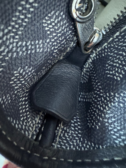 Goyard Artois PM Small/Medium Grey Tote with Leather Corners and Zip Opening