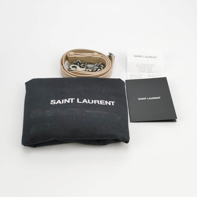 Saint Laurent Sac De Jour Baby Beige Leather Handbag