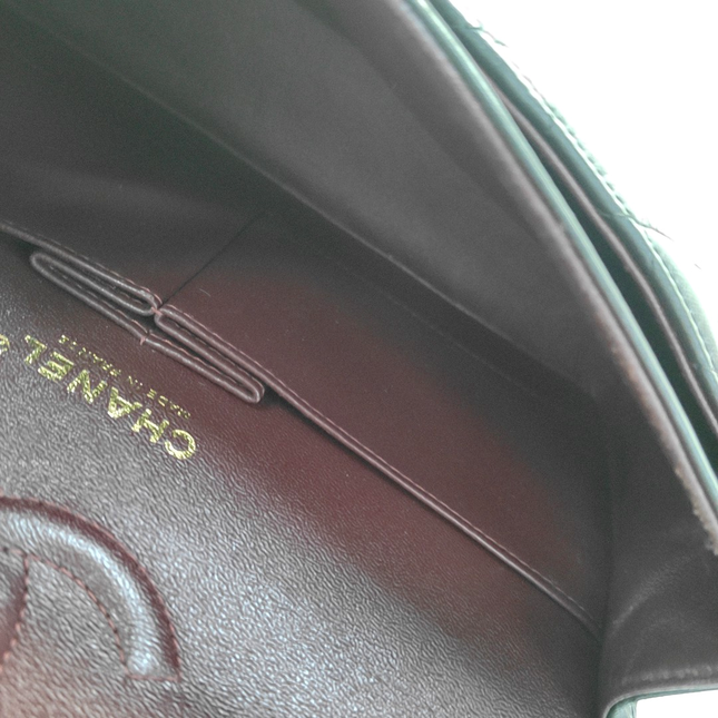 Chanel Timeless Classic Flap Medium Black Lambskin Leather Gold Hardware, 2015-16