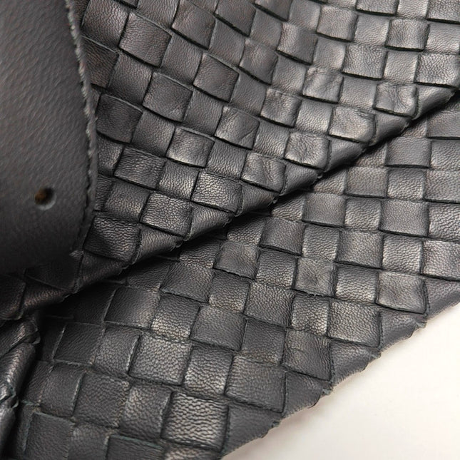 Bottega Veneta Cesta Shopper Tote Intrecciato Black Leather Large 50cm