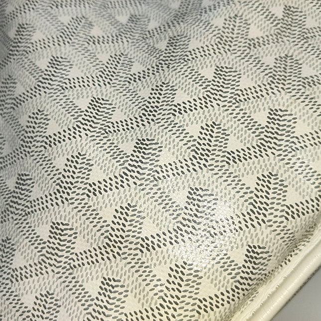 Sold Goyard Anjou Mini Tote White Leather Reversible