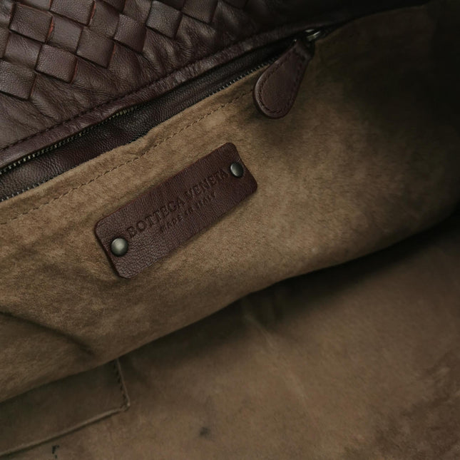 Bottega Veneta Garda Dark Brown Intrecciato Nappa Leather Large 33cm