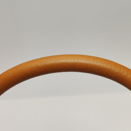 Dior Top Handle Saddle Bag Cognac Tan Brown Calfskin Leather