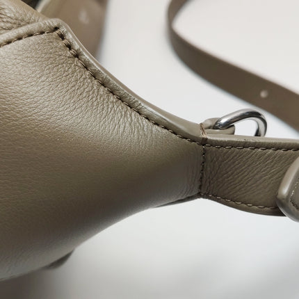 CELINE Romy Large Grey Calfskin Leather Shoulder Bag